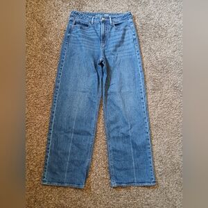 Old Navy High Rise Wide Leg Jeans, 8